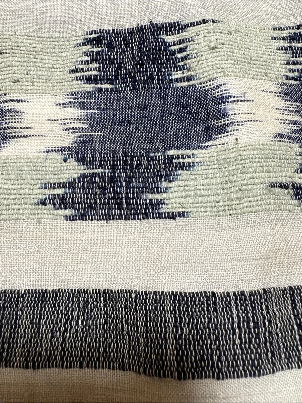 West Elm Handcrafted Ikat Lumbar Pillow Sham Silk Blend  12x21 NWT